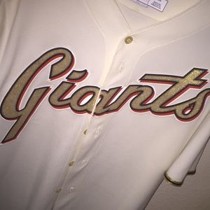 giants championship button up jersey